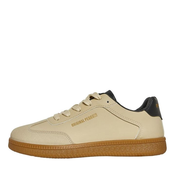 Original Penguin Women's Cream Salsa Court Trainers in Size 7, Sports Direct