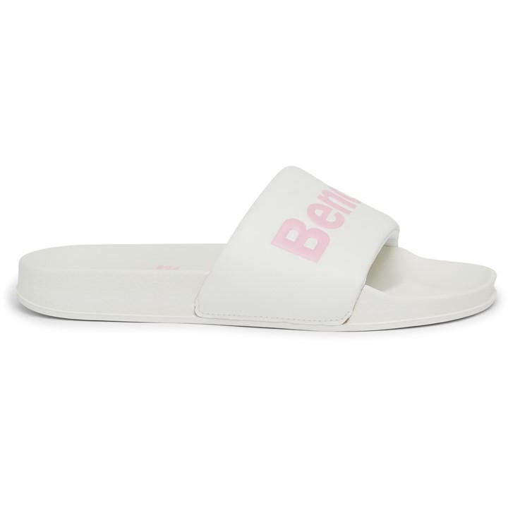 Bench Women's White Calypso Slider Slipper in Size 8, Sports Direct