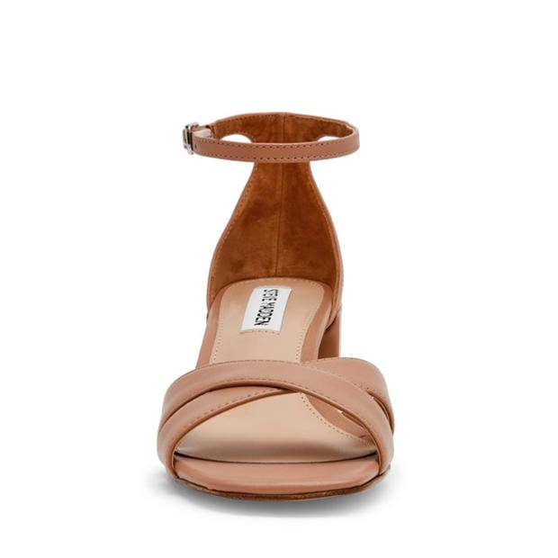 Tan Leather - Steve Madden - Women's Heeled Sandals