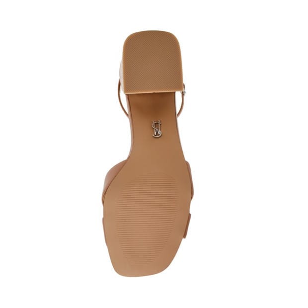 Tan Leather - Steve Madden - Women's Heeled Sandals