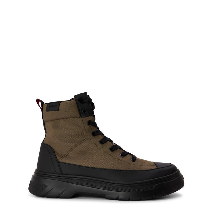 Hugo Men's Green Urian Halb Ankle Boots in Size 11, Sports Direct