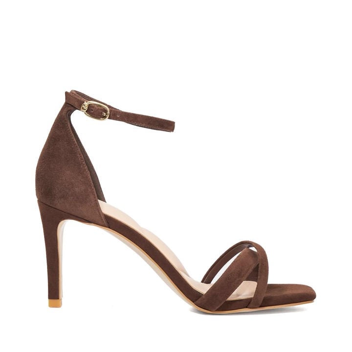 Dune London Women's Brown Madrina Suede Stiletto Court Shoes in Size 3, Sports Direct