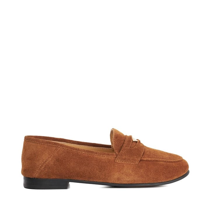 Dune London Women's Brown Greek Loafers in Size 8, Sports Direct