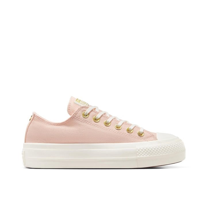 Converse Women's Pink Chuck Taylor All Star Lif Platform Trainers in Size 8.5, Sports Direct