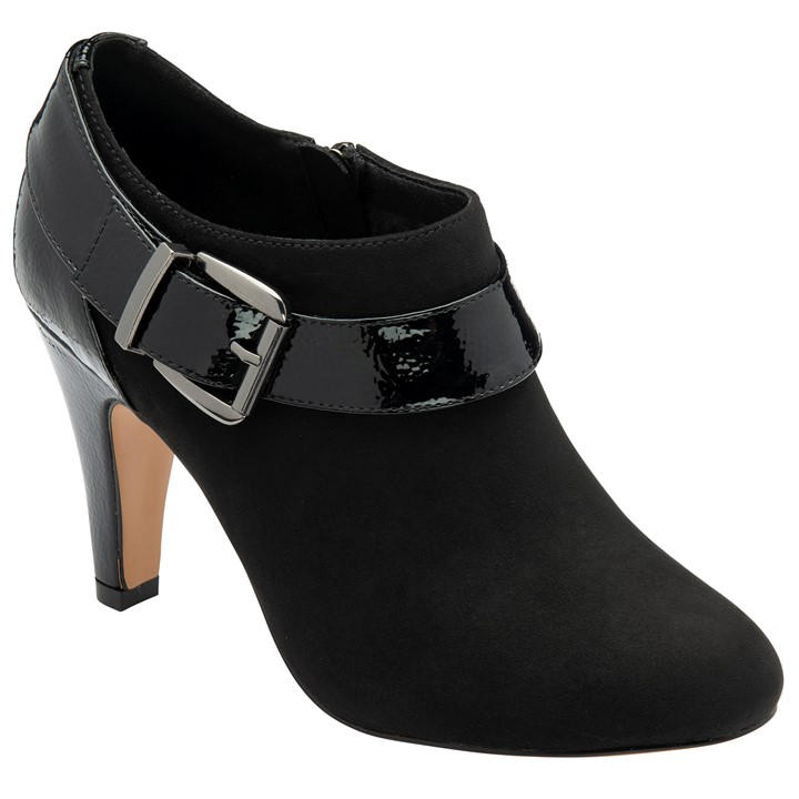 Lotus Shoes Women's Zyla Zip-Up Stiletto Heeled Shoe-Boots Black - 6 (39) - Image 2