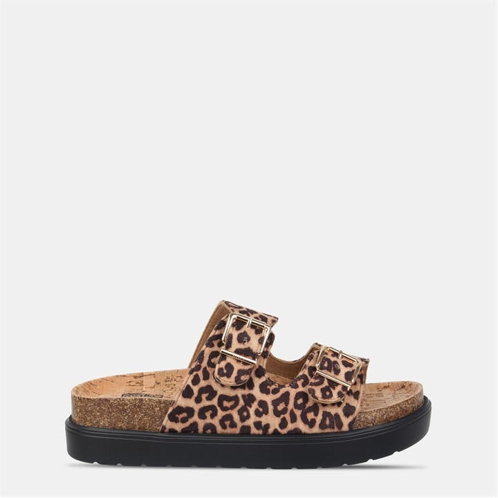 Biba Women's Brown Two Strap Sandals in Size 7, Sports Direct