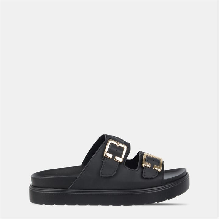 Biba Women's Black Two Strap Sandals in Size 4, Sports Direct