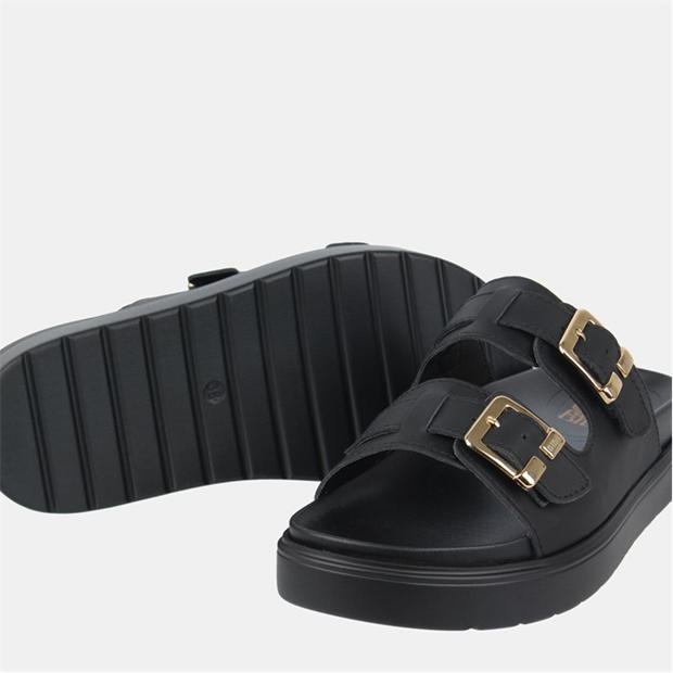 Black - Biba - Two Strap Sandals
