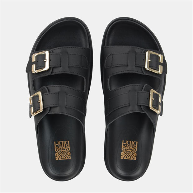 Black - Biba - Two Strap Sandals
