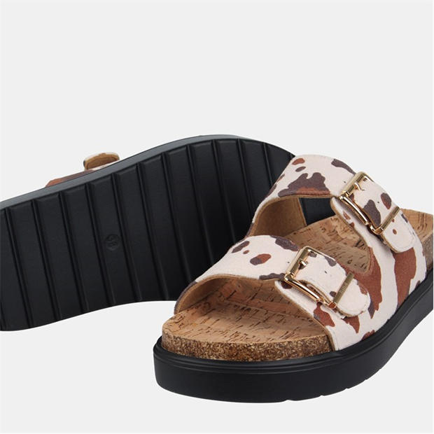 Cow Print - Biba - Two Strap Sandals
