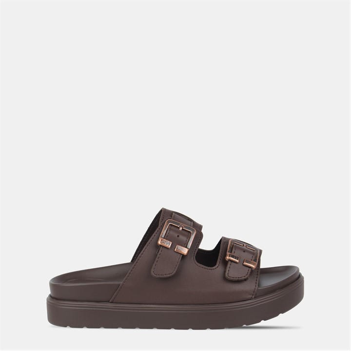 Biba Women's Brown Two Strap Sandals in Size 7, Sports Direct