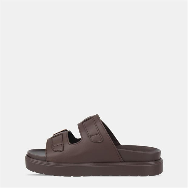 Brown - Biba - Two Strap Sandals