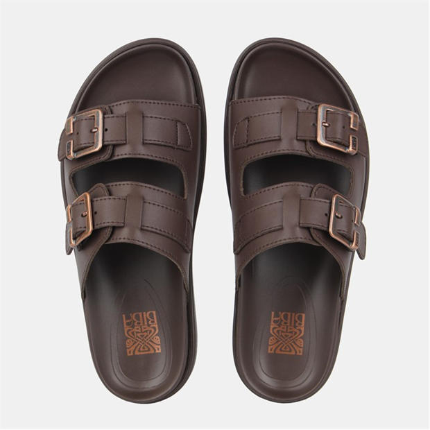 Brown - Biba - Two Strap Sandals