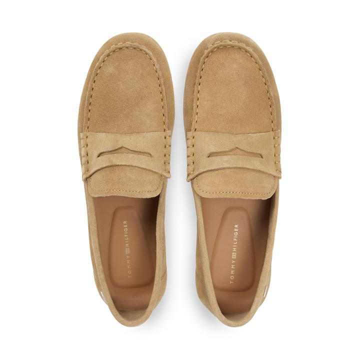 Tommy Hilfiger Women's Beige Loafers in Size 6, Sports Direct