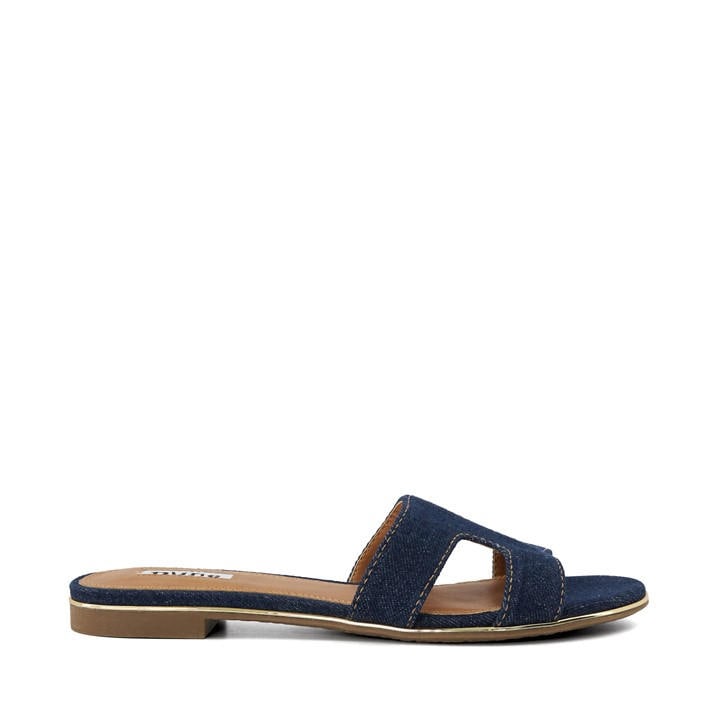 Dune London Women's Blue Loopers Flat Sandal in Size 6, Sports Direct