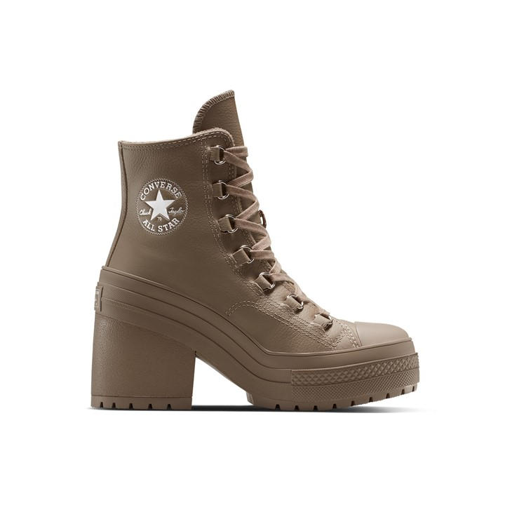 Converse  Brown  Chuck 70 De Luxe Heel Platform Ankle Heeled Boots in Size 7, Sports Direct