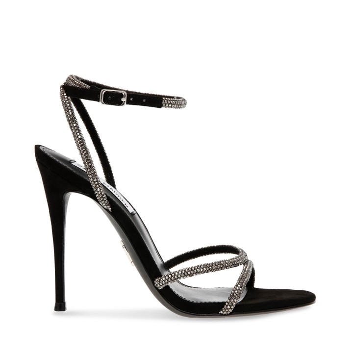 Steve Madden Women's Black Bryanna Heeled Sandals in Size 5, Sports Direct