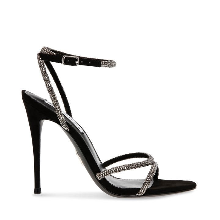 Steve Madden Women's Black Bryanna Heeled Sandals in Size 7, Sports Direct