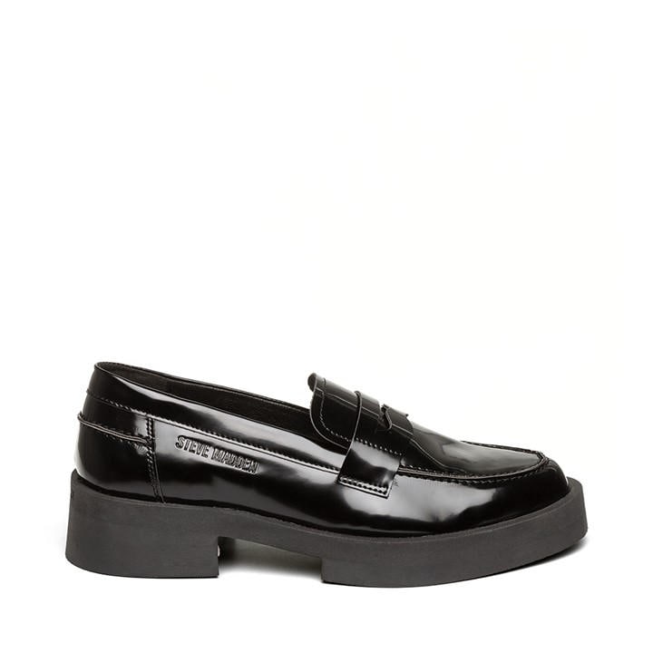 Steve Madden Women's Black Marina Loafers in Size 5, Sports Direct