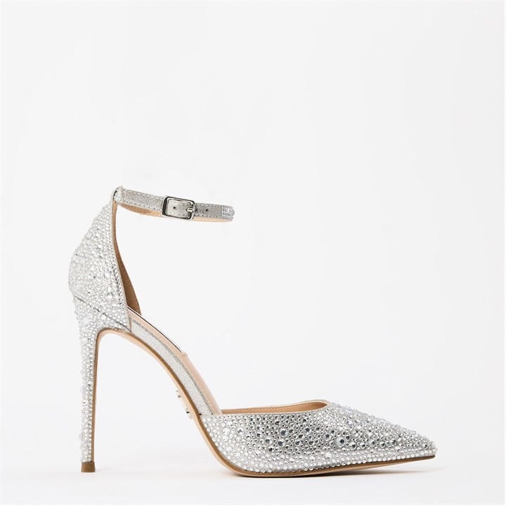 Steve Madden Women's Silver Ravaged S Stiletto Court Shoes in Size 9, Sports Direct