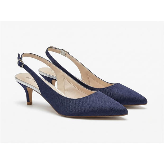 Mid Navy - Rainbow - Women's Stiletto Court Shoes