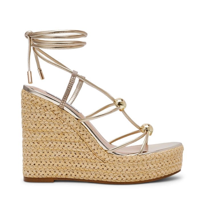 Steve Madden Women's Gold Wedge Sandals in Size 4, Sports Direct