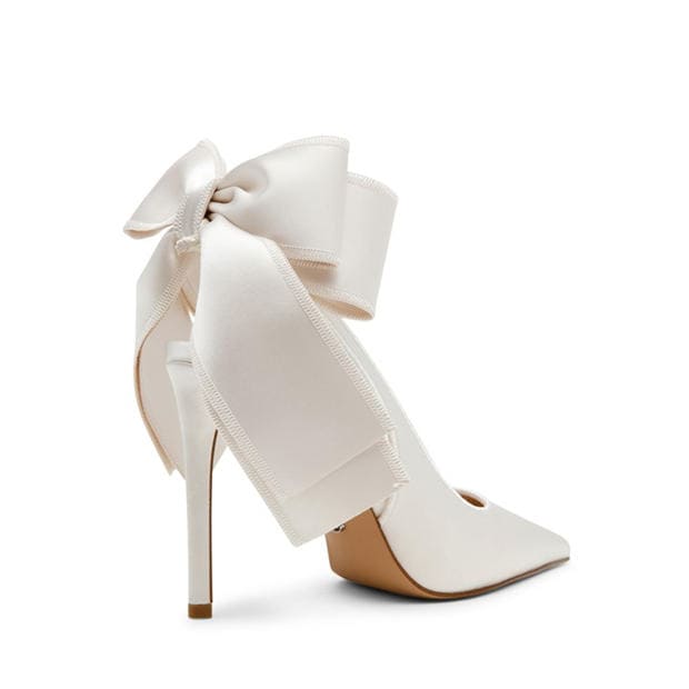 Ivory Satin - Steve Madden - Women's Stiletto Court Shoes