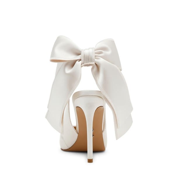 Ivory Satin - Steve Madden - Women's Stiletto Court Shoes