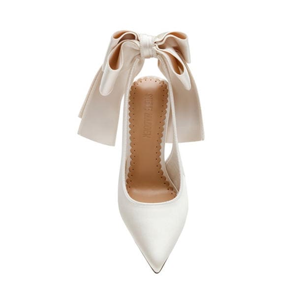 Ivory Satin - Steve Madden - Women's Stiletto Court Shoes