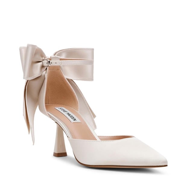 Ivory Satin - Steve Madden - Women's Stiletto Court Shoes