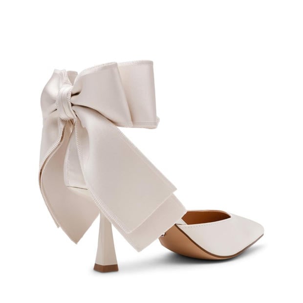 Ivory Satin - Steve Madden - Women's Stiletto Court Shoes