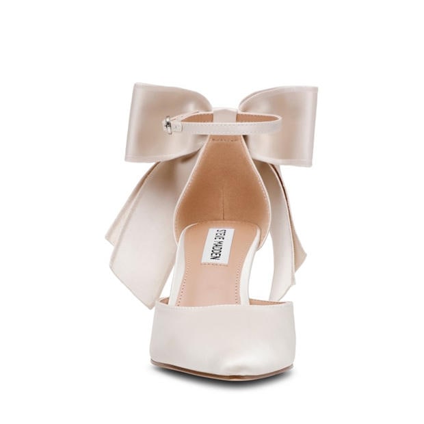 Ivory Satin - Steve Madden - Women's Stiletto Court Shoes