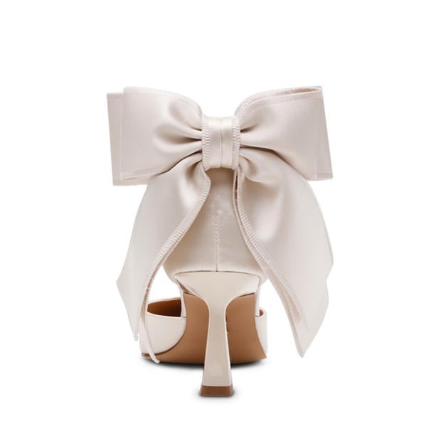 Ivory Satin - Steve Madden - Women's Stiletto Court Shoes