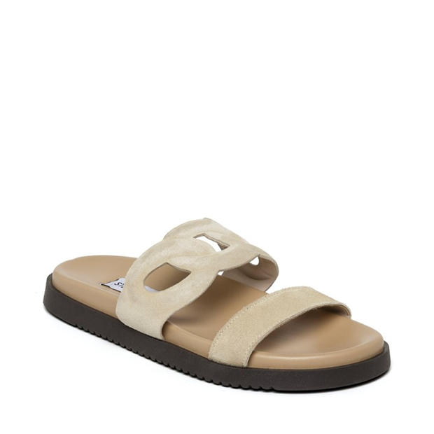 Beige Suede - STEVE MADDEN - Women's Myrtle Flat Sandals
