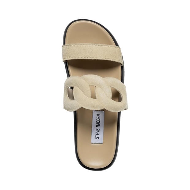Beige Suede - STEVE MADDEN - Women's Myrtle Flat Sandals