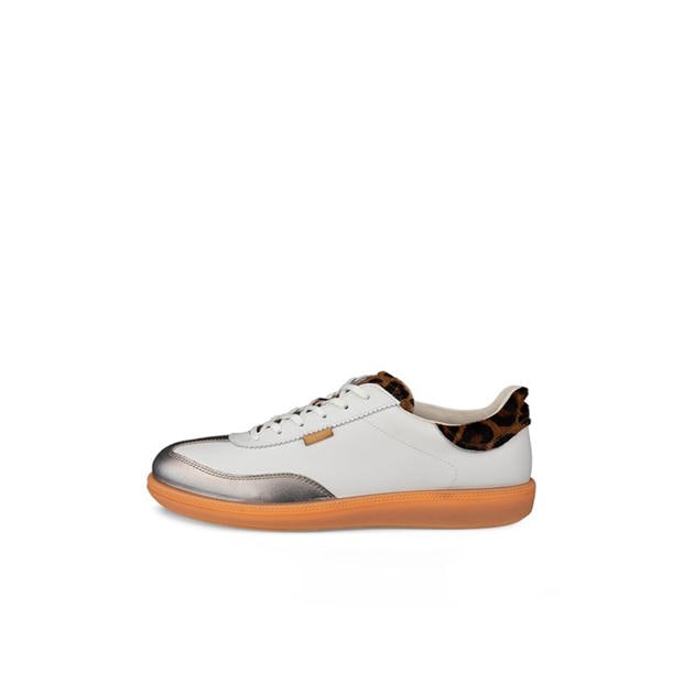 Gravel/White - Ecco - Women's Court Trainers