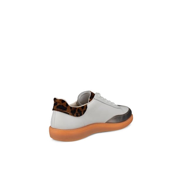 Gravel/White - Ecco - Women's Court Trainers