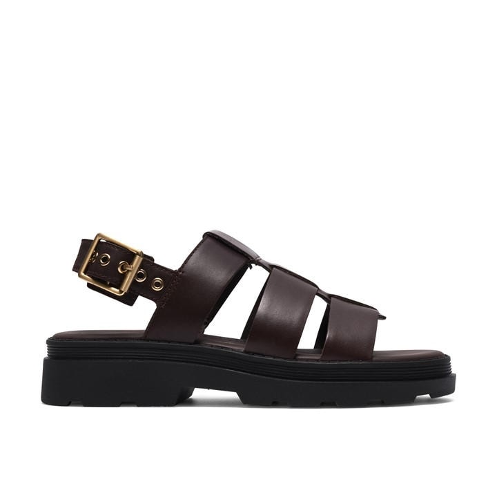 Clarks Women's Brown Flat Sandals in Size 7, Sports Direct