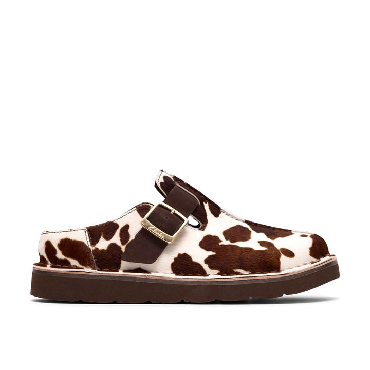 Clarks Women's Brown Flat Mules in Size 6, Sports Direct