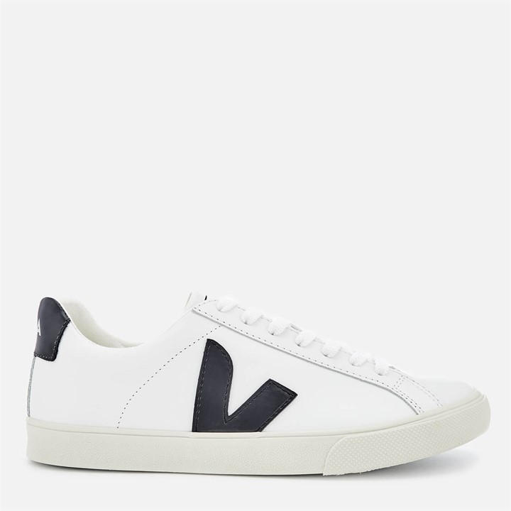 Veja Women's White Esplar Leather Court Trainers in Size 2, Sports Direct