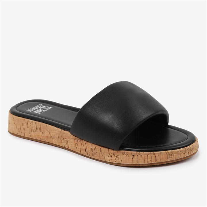 Wheres That From Women's Black Where's Sliders Flat Sandal in Size 3, Sports Direct