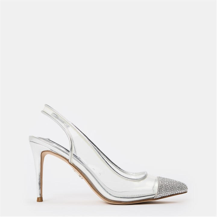 Steve Madden Women's Silver Leena Stiletto Court Shoes in Size 7, Sports Direct