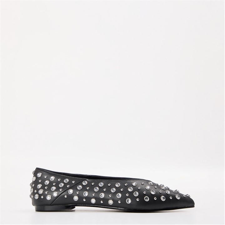 Steve Madden Women's Black Venecia Ballet Pumps in Size 3, Sports Direct