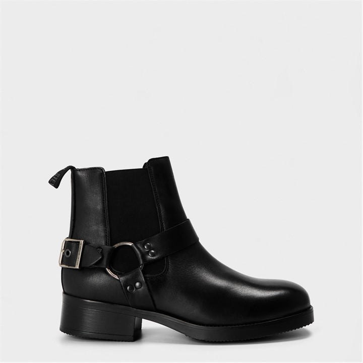 Steve Madden Men's Black Antonn Ankle Heeled Boots in Size 7, Sports Direct