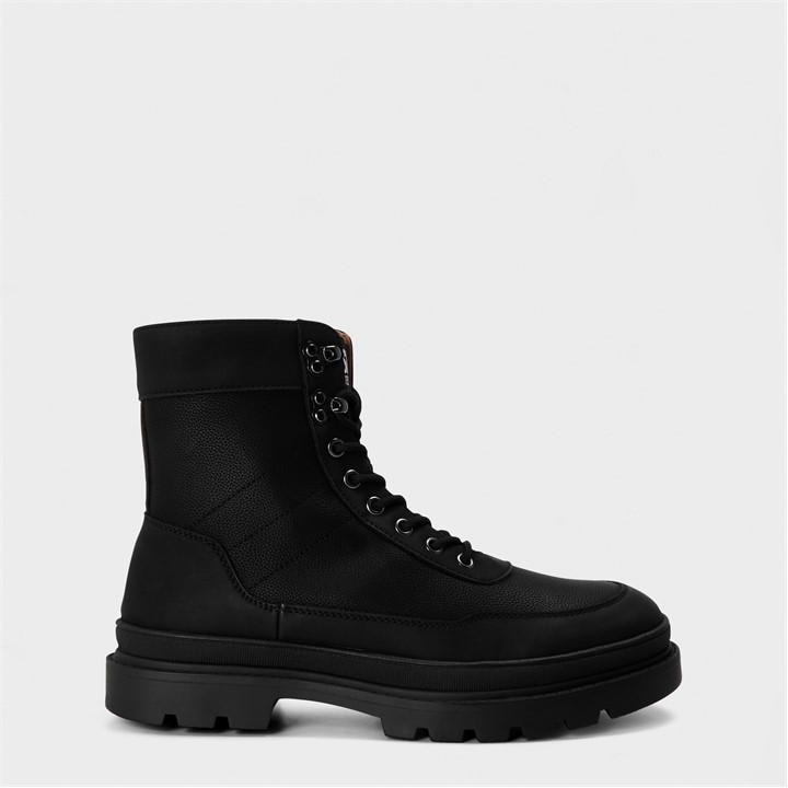 Steve Madden Men's Black Hudson Flat Ankle Boots in Size 7, Sports Direct