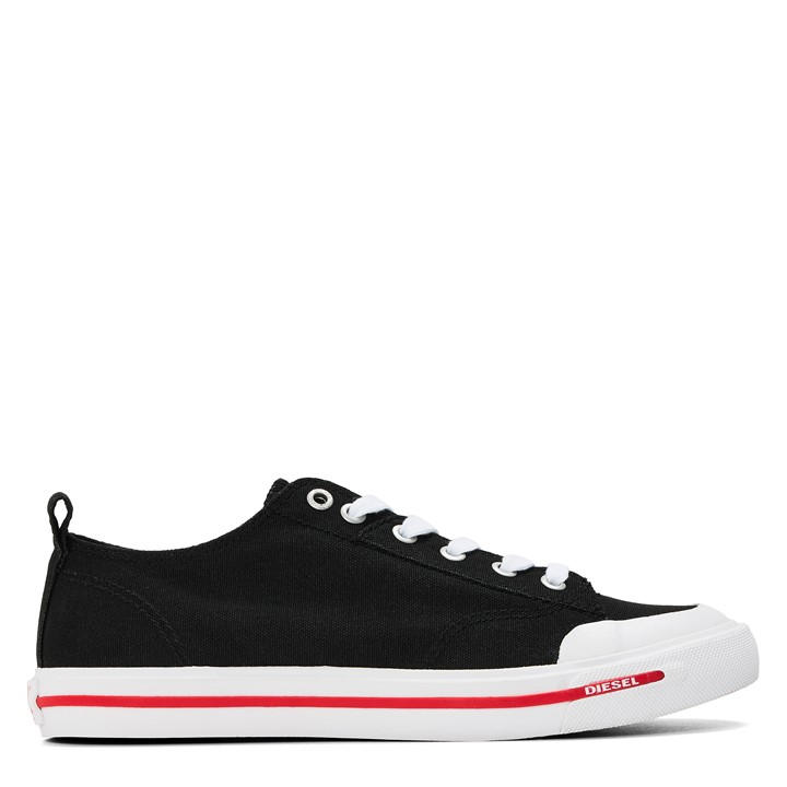 Diesel Women's Black Court Trainers in Size 6.5, Sports Direct