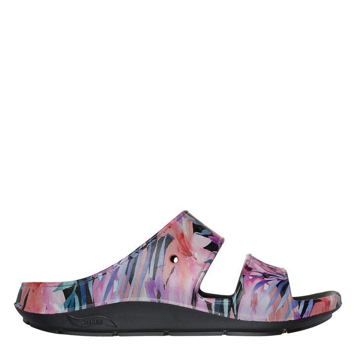Skechers Women's Black Slider Slippers in Size 4, Sports Direct