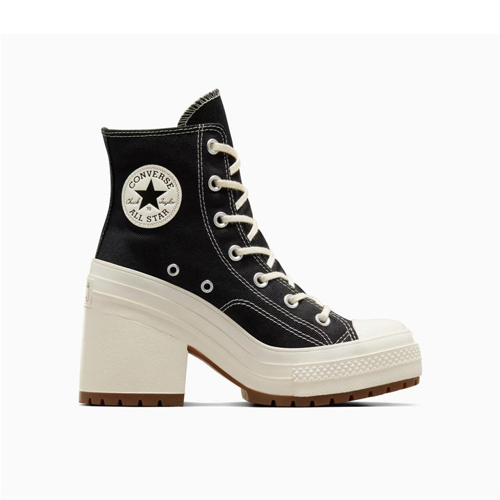 Converse Women's Black Chuck 70 Uplift Ankle Heeled Boots in Size 4.5, Sports Direct