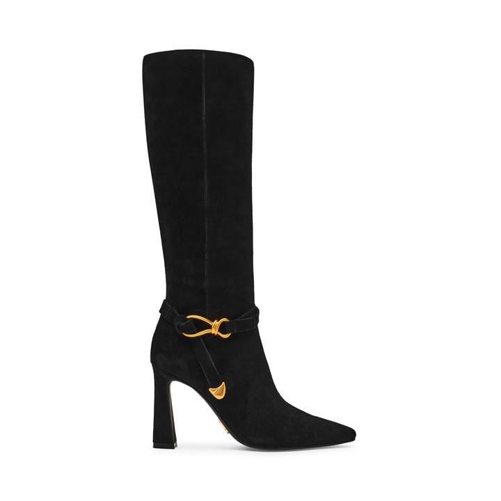 Steve Madden Women's Black Sirrens Knee High Boots