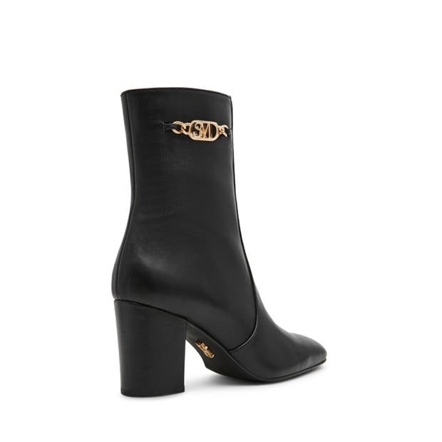 Black Leat - Steve Madden - Women's Geneeva Heeled Ankle Boot